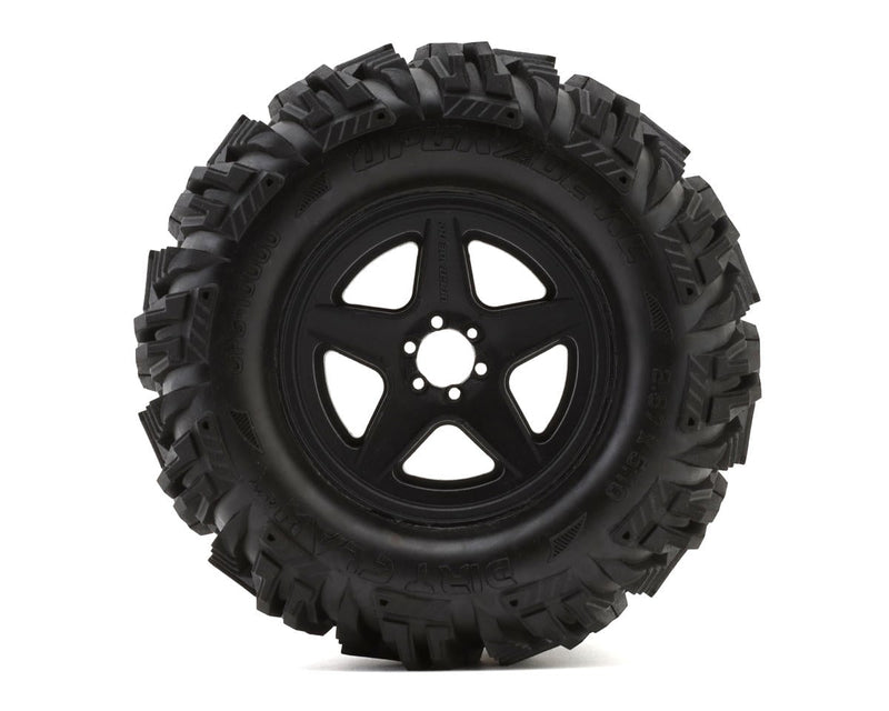 UPG-10000 UpGrade RC Dirt Claw 2.8" Pre-Mounted All-Terrain Tires w/5-Star Wheels (2) (17mm/14mm/12mm Hex)
