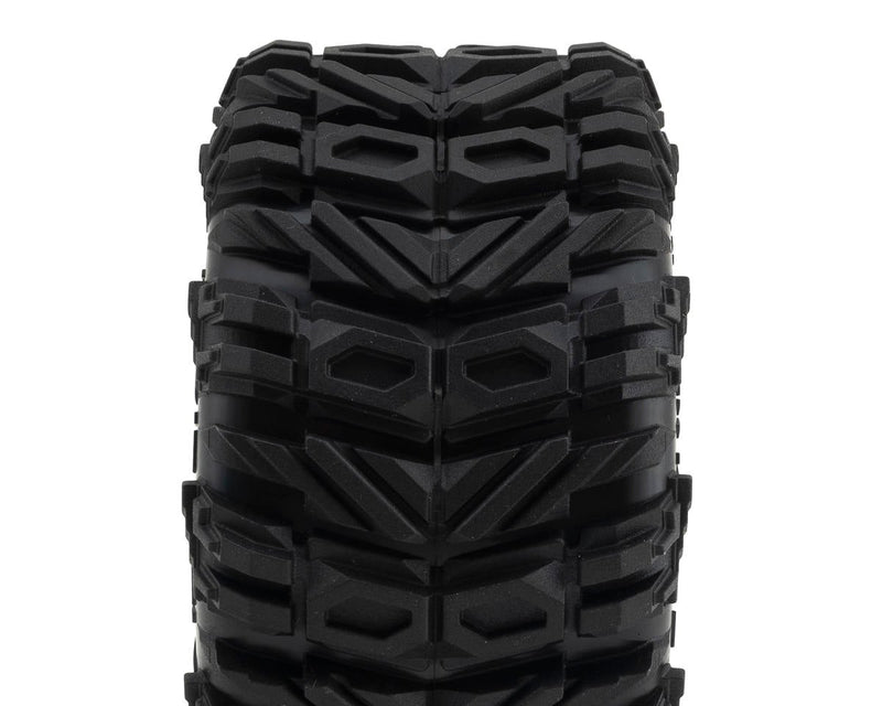 UPG-10004 UpGrade RC Low-Pro BELTED Dirt Claw 2.8" Pre-Mounted All-Terrain Tires w/5-Star Wheels (2) (17mm/14mm/12mm Hex)