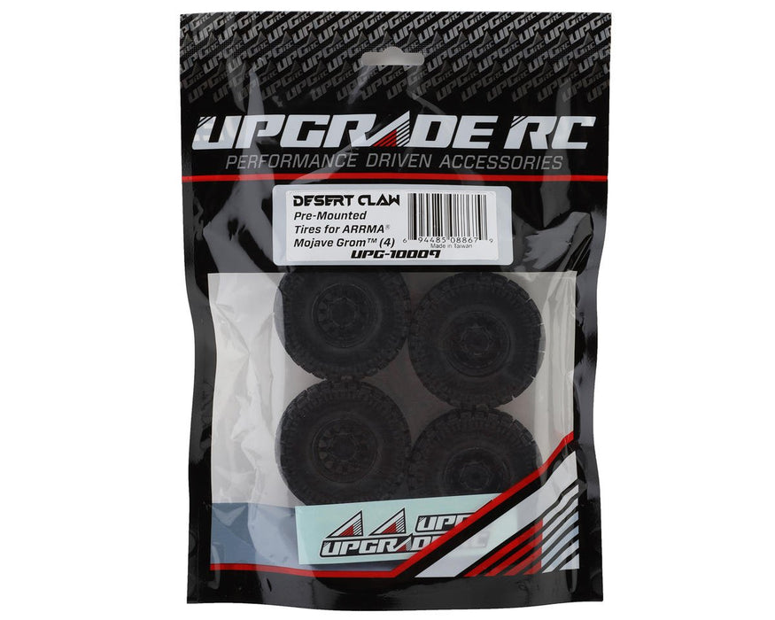 UPG-10009 UpGrade RC Desert Claw Pre-Mounted Tires for ARRMA® Mojave Grom™ (4)