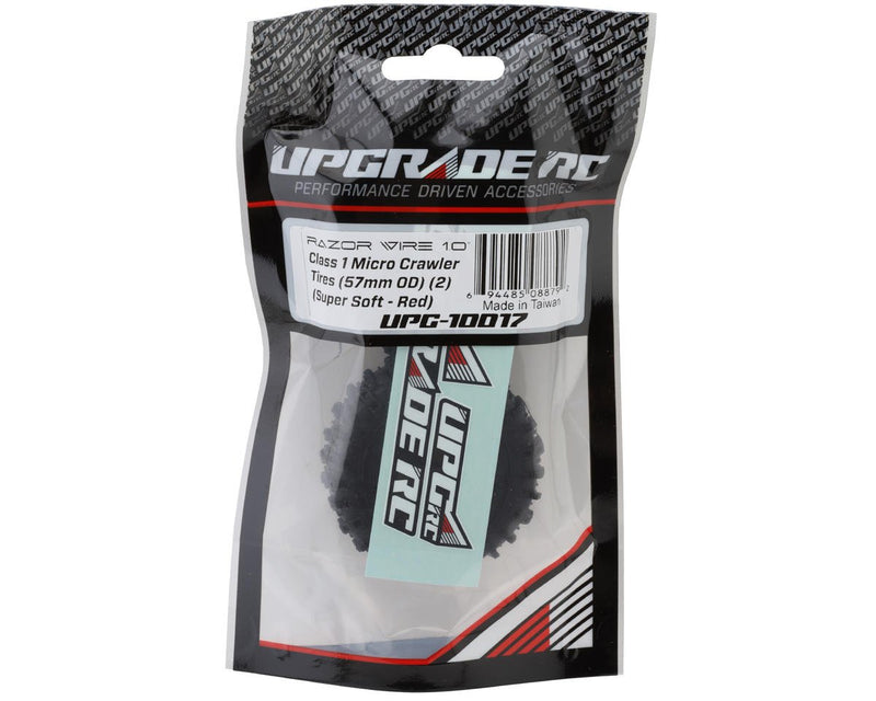 UPG-10017 UpGrade RC Micro Razor Wire 1.0" Class 1 Micro Crawler Tires (2) (57mm OD) (Super Soft)