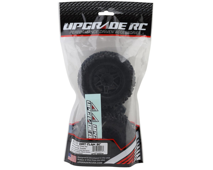 UPG-10020 UpGrade RC Dirt Claw SC 2.2/3.0" Pre-Mounted BELTED Short Course Truck Tires (2) (17mm/14mm/12mm Hex)