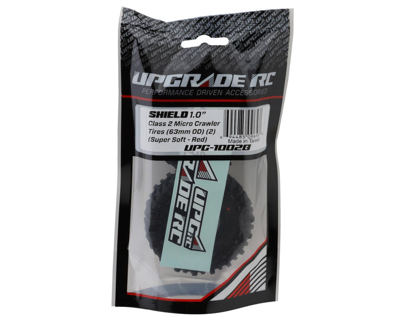 UPG-10028 UpGrade RC Micro Shield 1.0" Class 2 Micro Crawler Tires (2) (63mm OD) (Super Soft)