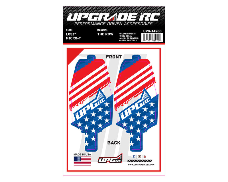 UPG-14288 UpGrade RC Chassis Protector for Losi® Micro-T (The RWB) (2)