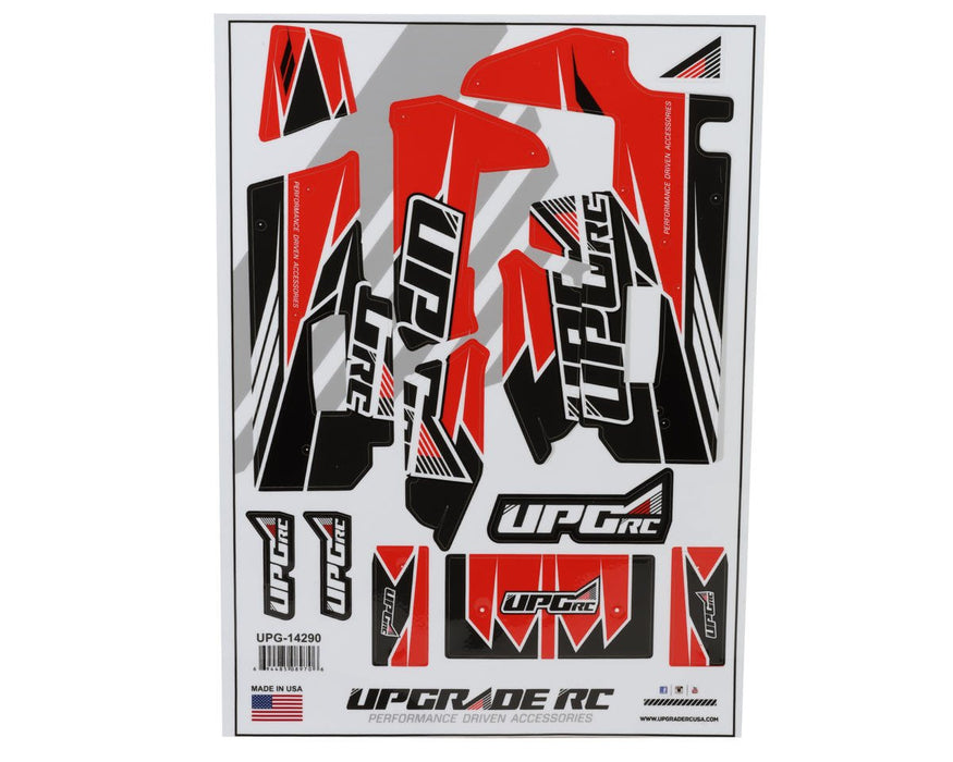 UPG-14290 UpGrade RC "Apex" Graphic Set for Losi® 22S™ Sprint Car (Red)