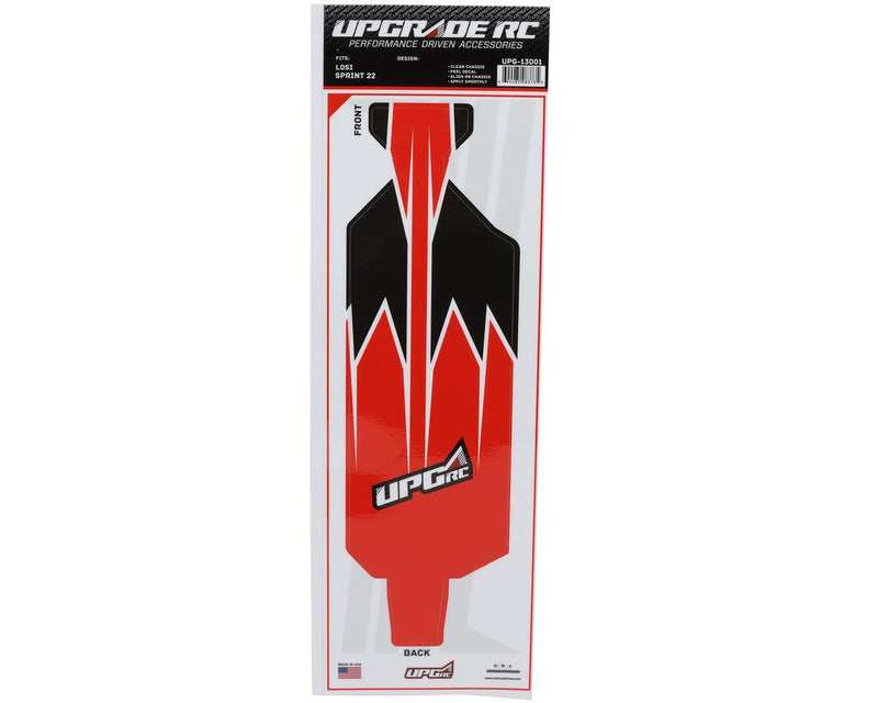 UPG-14290 UpGrade RC "Apex" Graphic Set for Losi® 22S™ Sprint Car (Red)