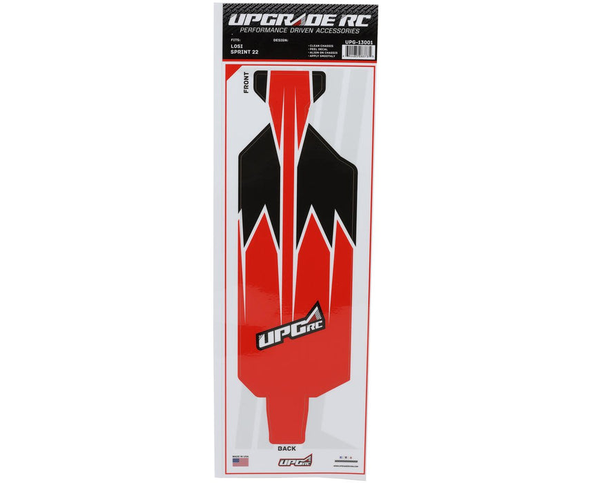 UPG-14290 UpGrade RC "Apex" Graphic Set for Losi® 22S™ Sprint Car (Red)
