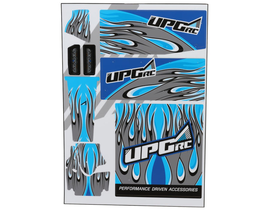 UPG-14292 UpGrade RC "Flame" Graphic Set for Losi® 22S™ Sprint Car (Blue)