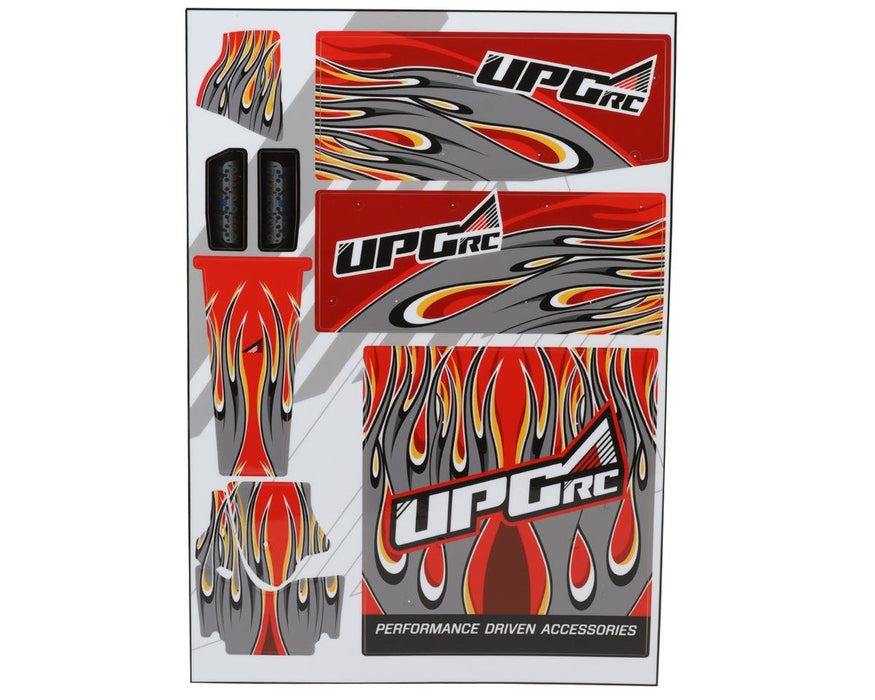 UPG-14293 UpGrade RC "Flame" Graphic Set for Losi® 22S™ Sprint Car (Red)
