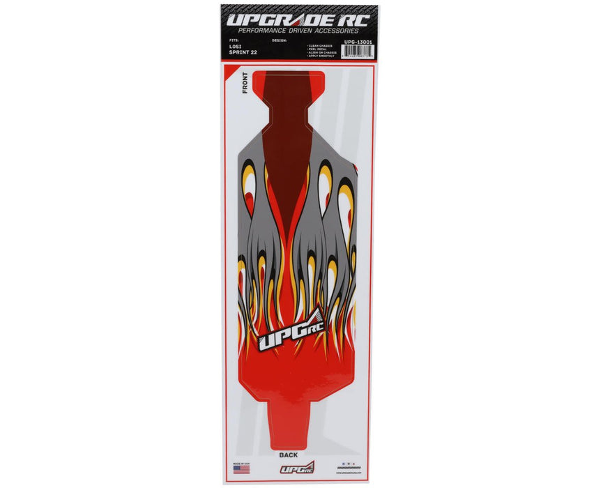 UPG-14293 UpGrade RC "Flame" Graphic Set for Losi® 22S™ Sprint Car (Red)