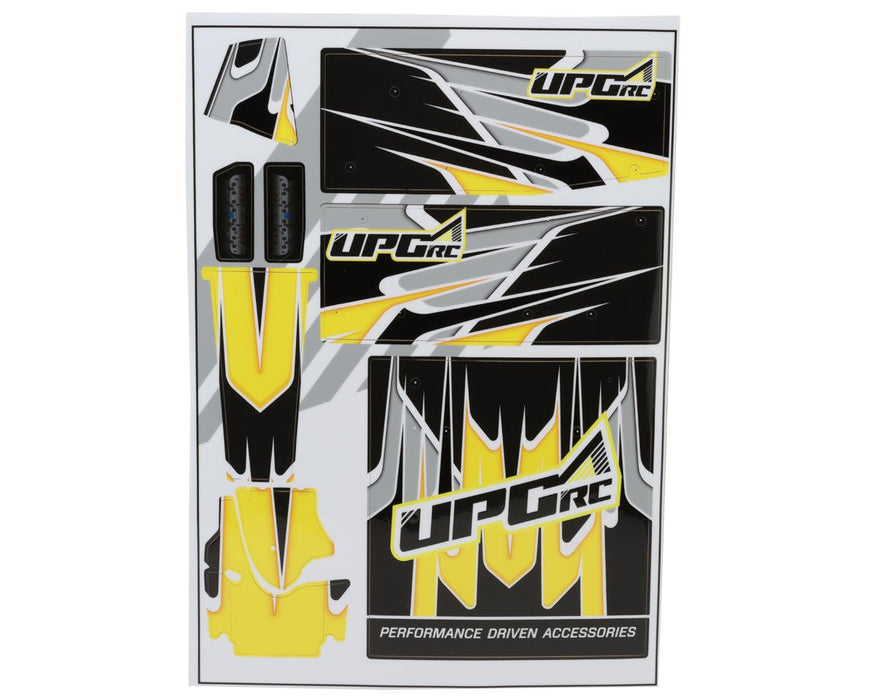 UPG-14295 UpGrade RC "Velocity" Graphic Set for Losi® 22S™ Sprint Car (Yellow)