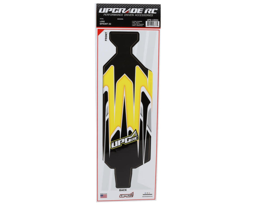 UPG-14295 UpGrade RC "Velocity" Graphic Set for Losi® 22S™ Sprint Car (Yellow)