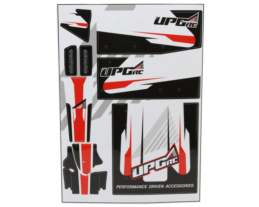 UPG-14297 UpGrade RC "Vector" Graphic Set for Losi® 22S™ Sprint Car (Red)