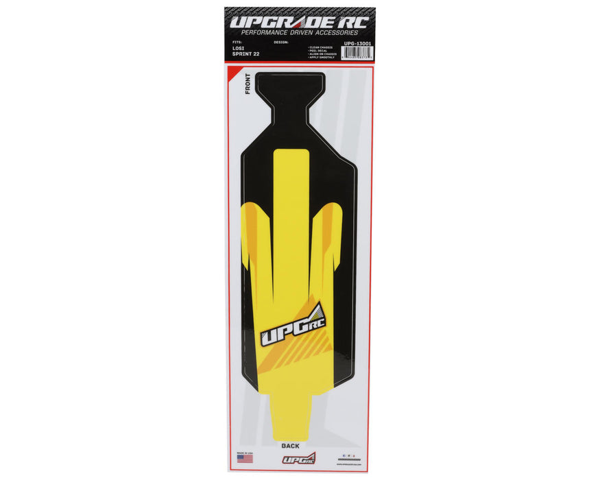 UPG-14299 UpGrade RC "Vector" Graphic Set for Losi® 22S™ Sprint Car (Yellow)