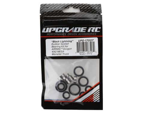 UPG17007 UpGrade RC "Black Lightning" Rubber Sealed Bearing Kit for Arrma® Gorgon™ 4x2 MEGA Monster Truck
