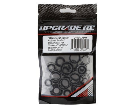 UPG17011 UpGrade RC "Black Lightning" Rubber Sealed Bearing Kit for Traxxas® Maxx®/WideMaxx®/Maxx Slash®