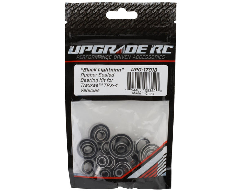 UPG17013 UpGrade RC "Black Lightning" Rubber Sealed Bearing Kit for Traxxas® TRX-4®