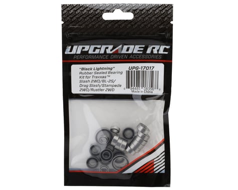 UPG17017 UpGrade RC "Black Lightning" Rubber Sealed Bearing Kit for Traxxas® 2WD BL-2S®/Slash®/Drag Slash®/Stampede®/Rustler®