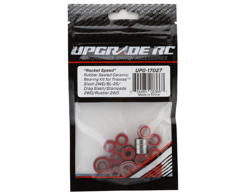 UPG17027 UpGrade RC "Rocket Speed" Rubber Sealed Ceramic Bearing Kit for Traxxas® BL-2S 2WD Slash®/Stampede®/Rustler®/Drag Slash®