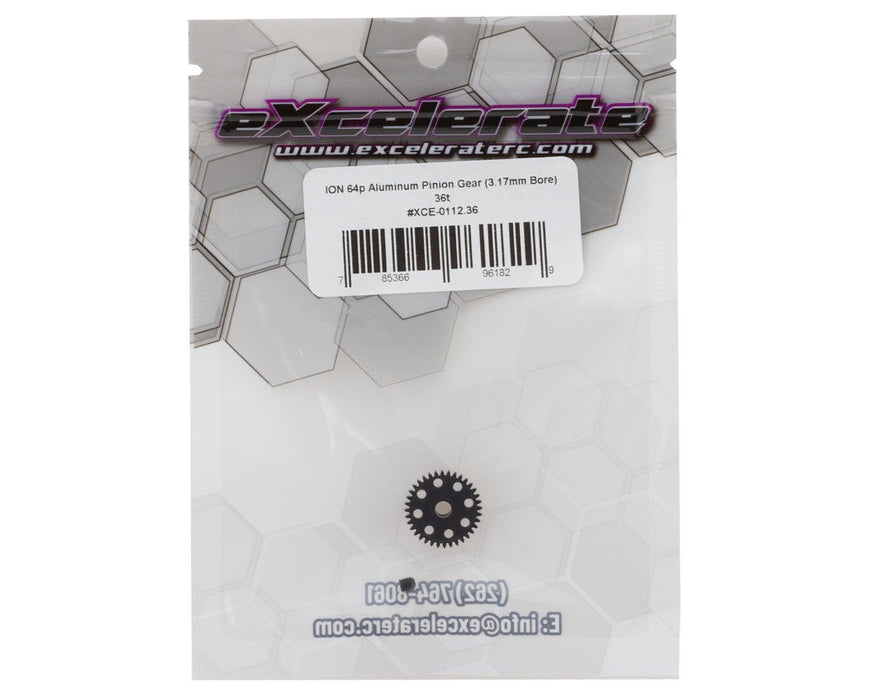 XCE-0112.36 eXcelerate ION Aluminum 64p Pinion Gear (3.17mm Bore) (36T)
