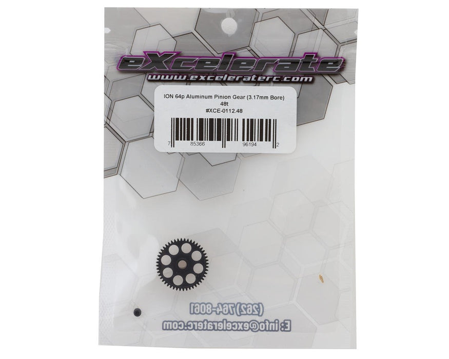 XCE-0112.48 eXcelerate ION Aluminum 64p Pinion Gear (3.17mm Bore) (48T)