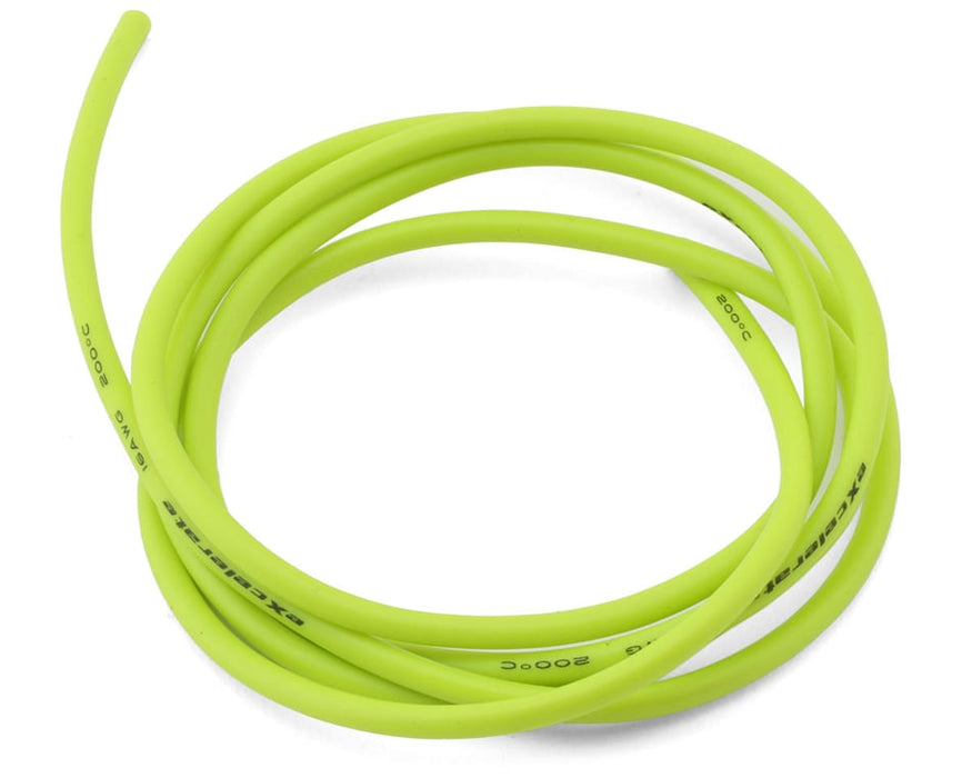 XCE-0154.10 eXcelerate Silicone Wire (Neon Yellow) (1 Meter) (16AWG)