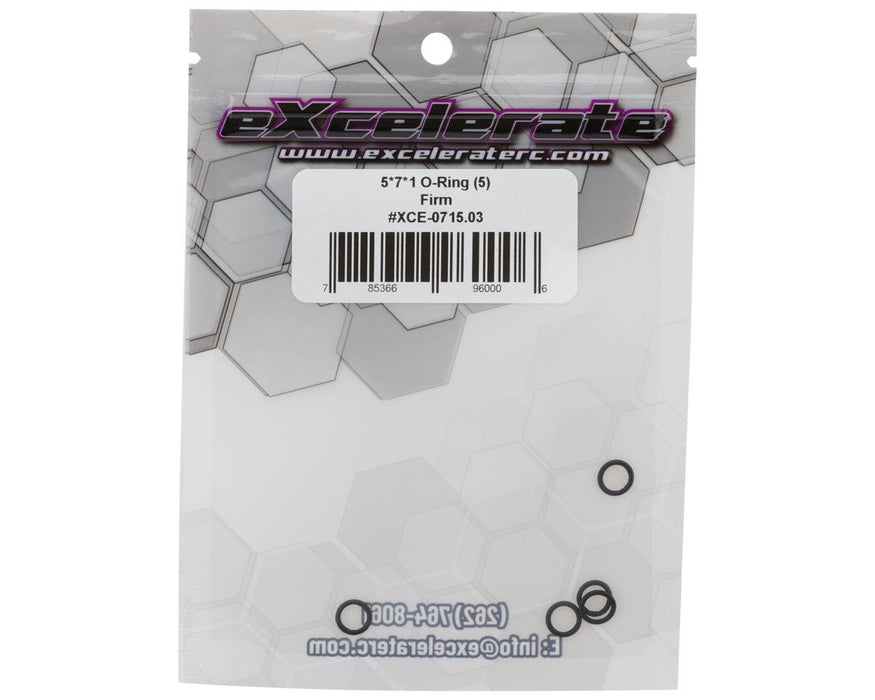 XCE-0715.03 eXcelerate Prodigy 5x7x1mm O-Ring (5) (Firm)