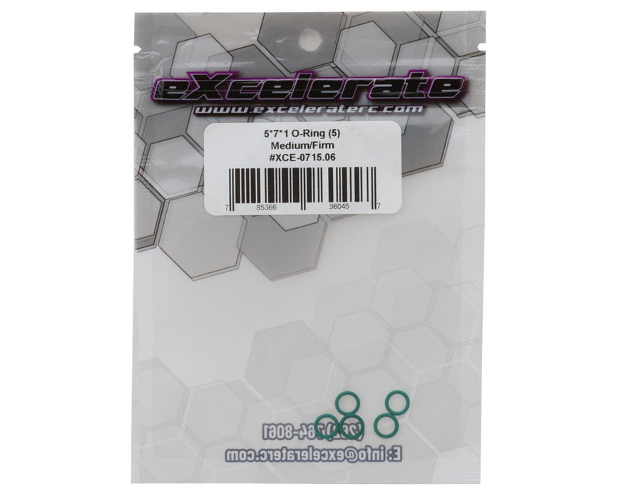 XCE-0715.06 eXcelerate Prodigy 5x7x1mm O-Ring (5) (Medium/Firm)