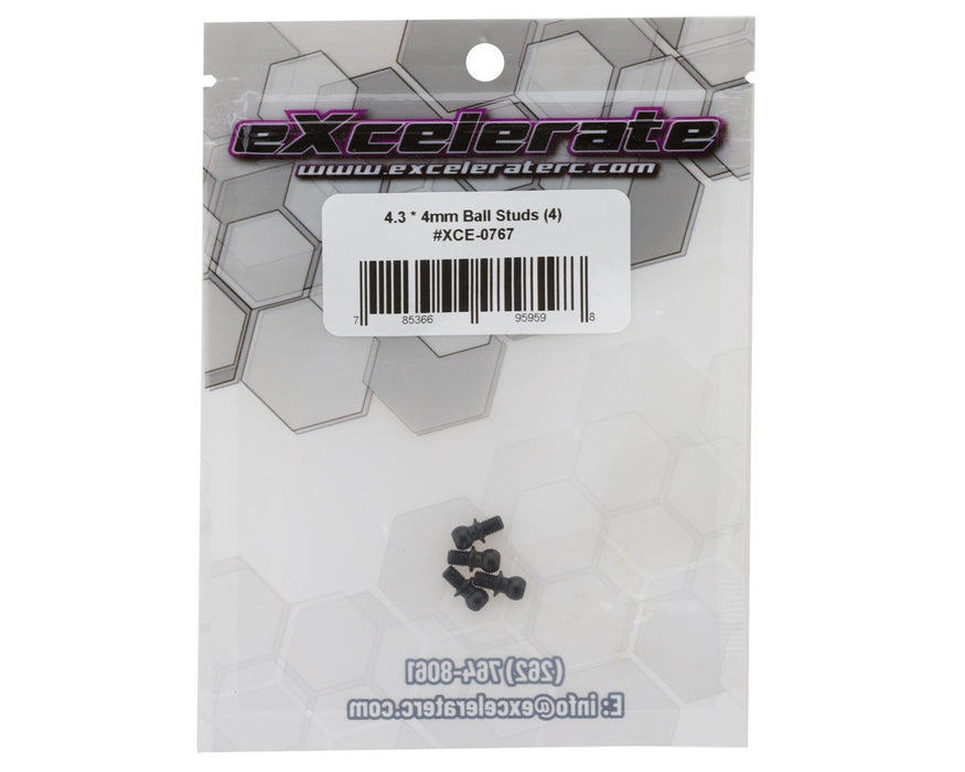 XCE-0767 eXcelerate 4.3mm Ball Studs (4)