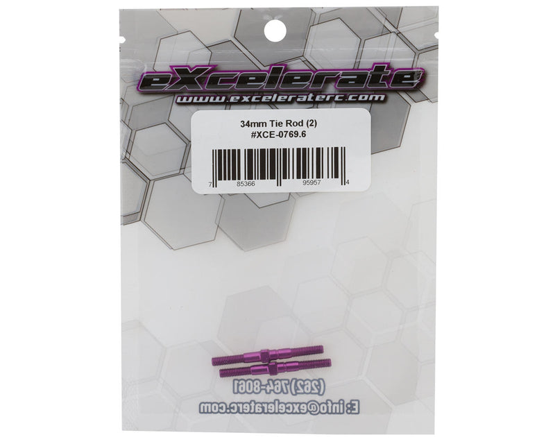 XCE-0769.6 eXcelerate 34mm Turnbuckles (Purple) (2)