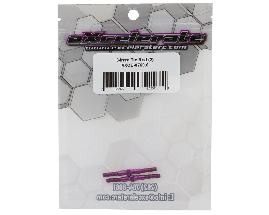 XCE-0769.6 eXcelerate 34mm Turnbuckles (Purple) (2)