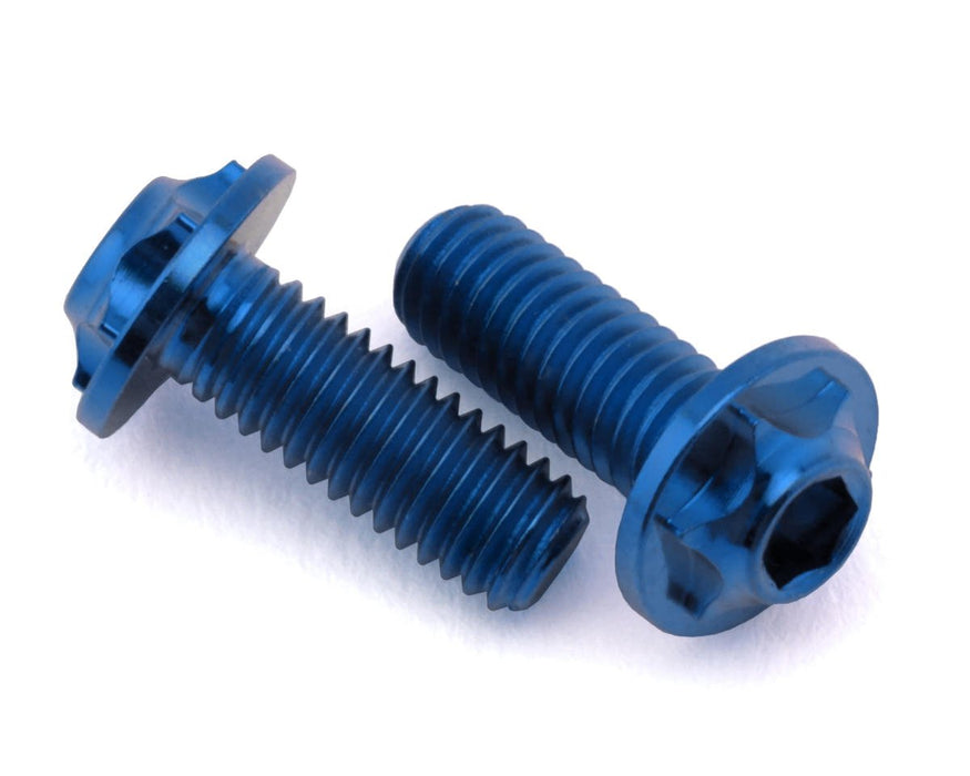 XCE-1600.4 eXcelerate 3x8mm Low Profile Titanium Motor Screws (Blue) (2)