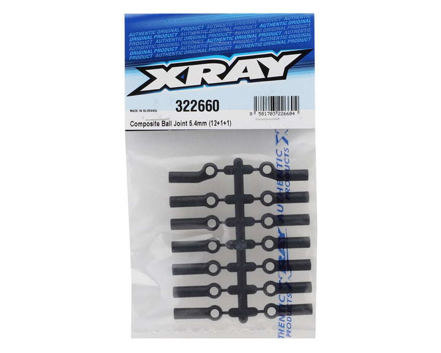 322660 Xray COMPOSITE BALL JOINT 5.4MM (12+1+1)