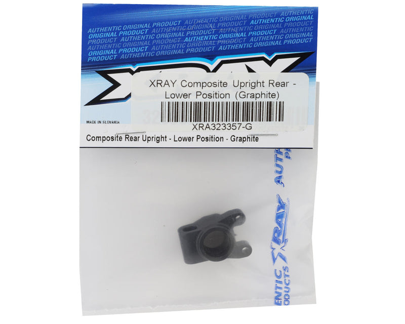 323357-G XRAY Composite Rear Upright (1) (Lower Position) (Graphite)