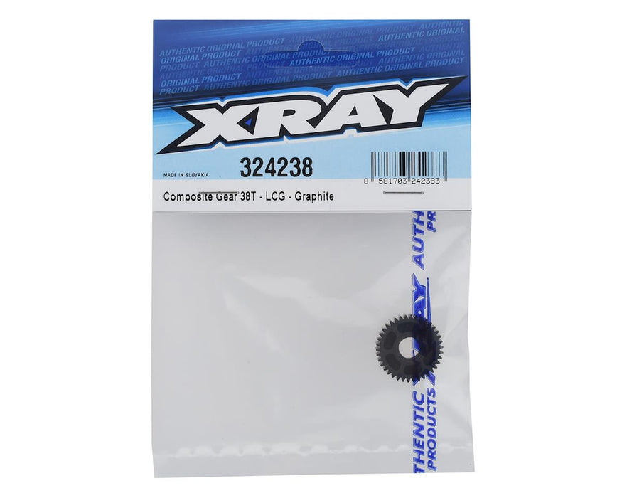 Xray 324238 XB2 COMPOSITE GEAR 38T - LCG - GRAPHITE