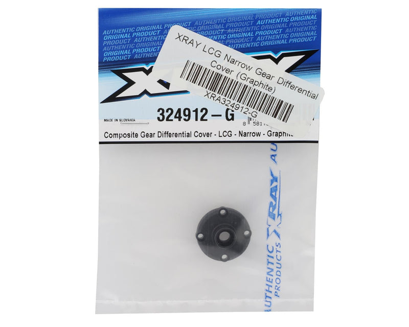 324912-G XRAY LCG Narrow Composite Gear Differential Cover (Graphite) (XB2/XT2/SCX)
