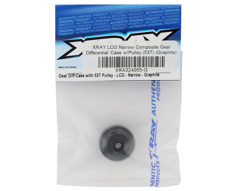 324955-G XRAY LCG Narrow Composite Gear Differential Case (53T) (Graphite)
