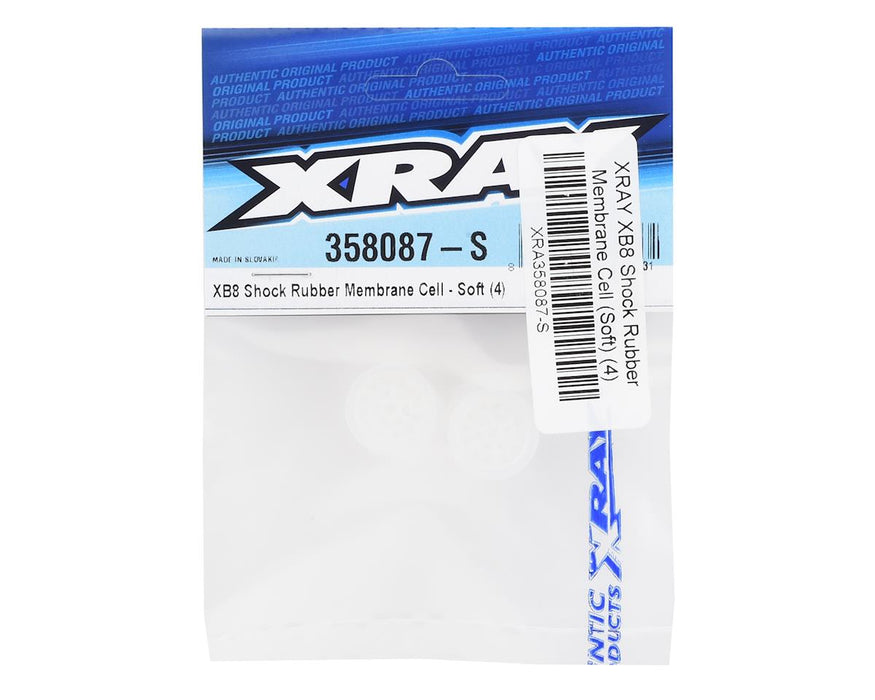 XRAY 358087-S XB8 SHOCK RUBBER MEMBRANE CELL - SOFT (4)