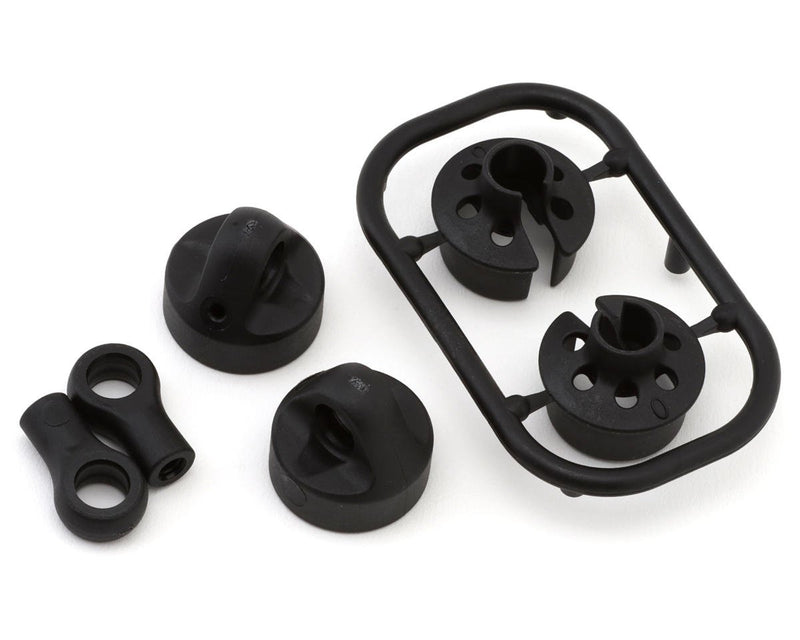 368014-S XRAY XB2D/XB2C 2026 Short Shock Caps, Spring Retainers & Rod Ends Set