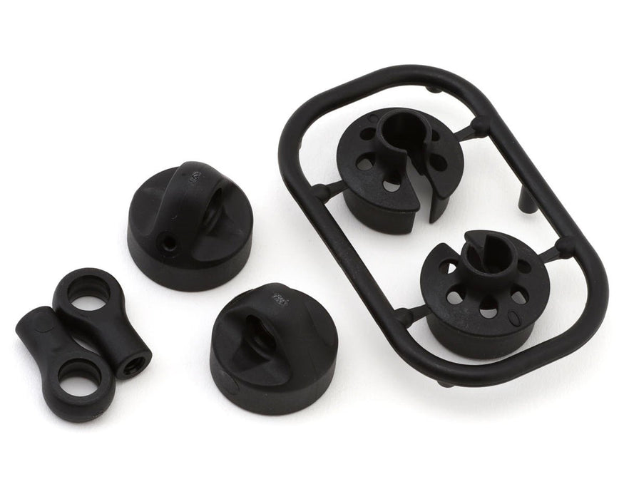 368014-S XRAY XB2D/XB2C 2026 Short Shock Caps, Spring Retainers & Rod Ends Set