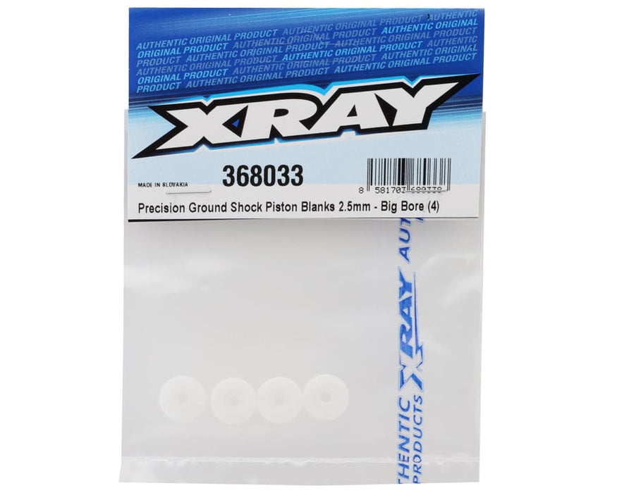 368033 XRAY PRECISION GROUND SHOCK PISTON BLANKS 2.5MM - BIG BORE (4)