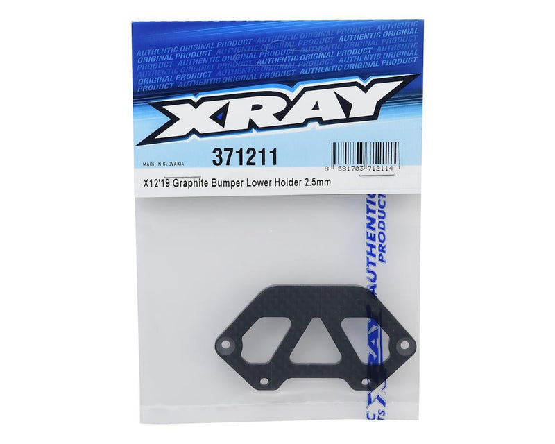 371211 XRAY X12 2.5mm Graphite Bumper Lower Holder