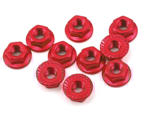 LN-M4S Yeah Racing 4mm Aluminum Serrated Lock Nuts