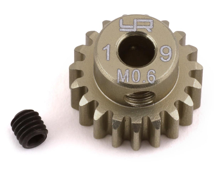 YEA-MG-06P19T Yeah Racing Mod 0.6 Hard Coated Aluminum Pinion Gear (19T)