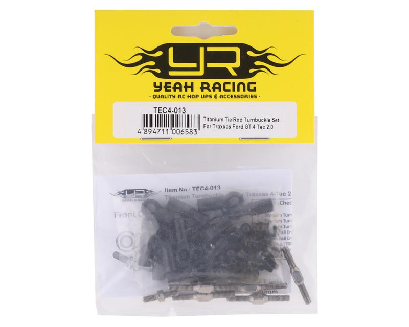 Yeah Racing Traxxas 4 Tec 2.0 Titanium Turnbuckle Set TEC4-013