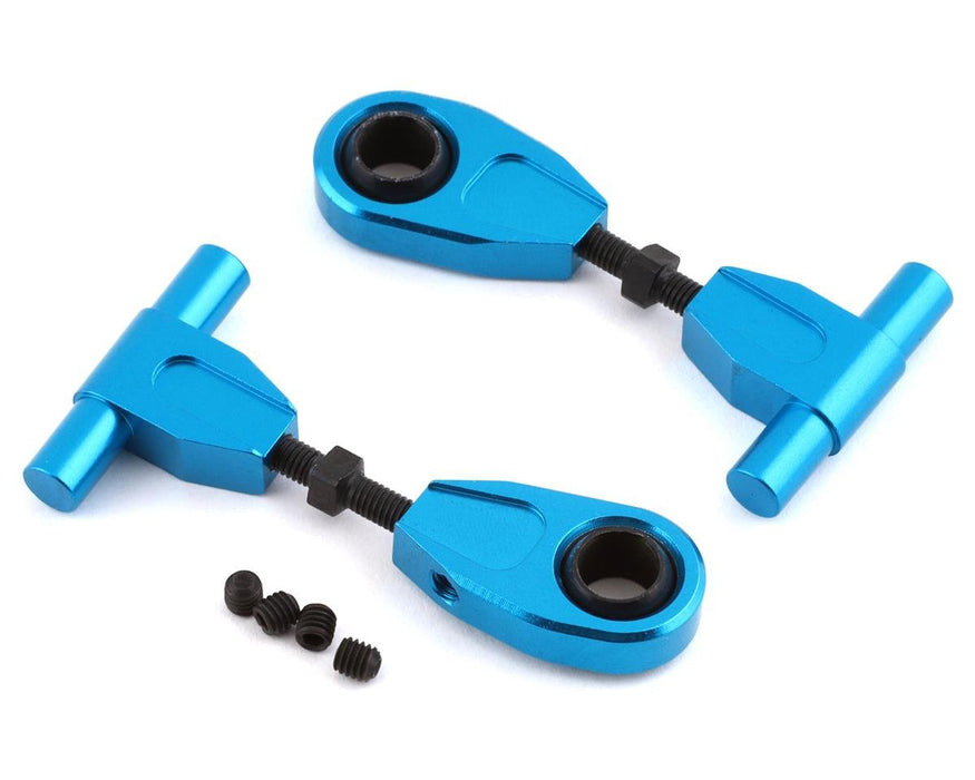 YEA-TT02-003BU Yeah Racing Tamiya TT-02 Aluminum Upper Front Suspension Arm (Blue) (2)