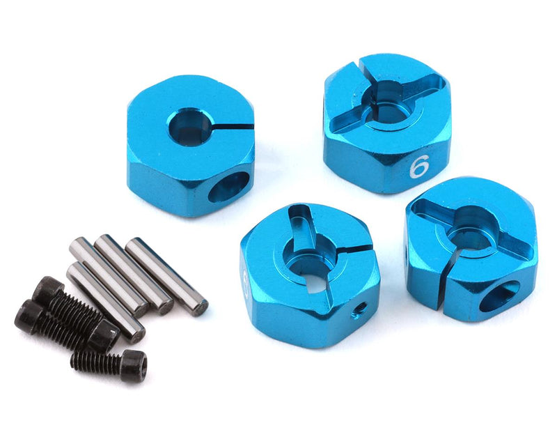 YEA-WA-016BU Yeah Racing Aluminum Clamping 12mm Hex (Blue) (4) (6mm)