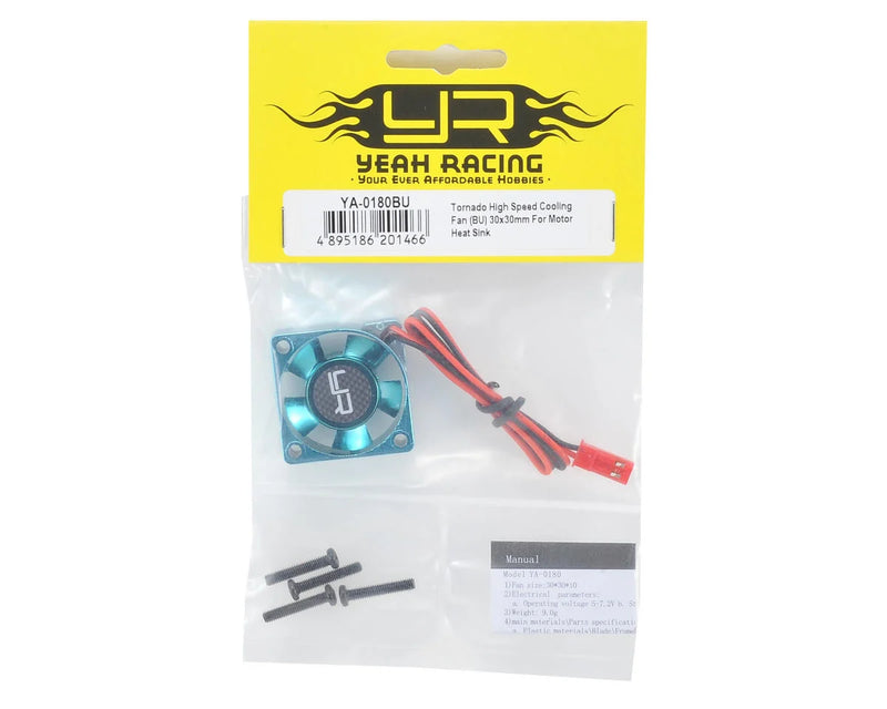 YA-0180BU Yeah Racing Yeah Racing 30x30x10mm Tornado High Speed Fan (Blue)