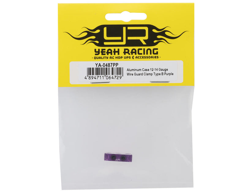 YA-0487PP Yeah Racing 12-14AWG Aluminum Wire Organizer Clamp (Purple)