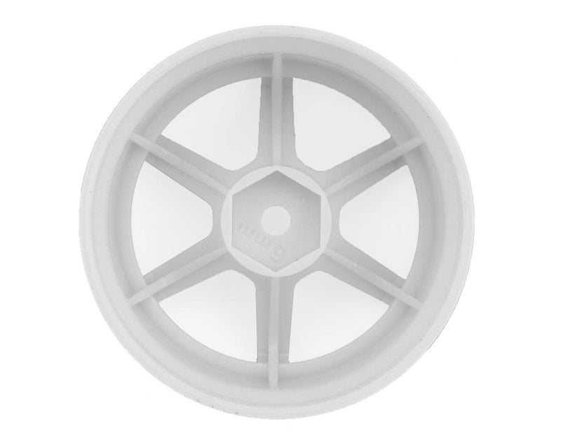 RP-6313W6A Yokomo 12mm Hex Racing Performer High Traction RWD Drift Wheels (White) (2) (6mm Offset)
