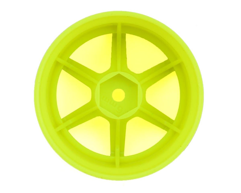RP-6313Y6A Yokomo 12mm Hex Racing Performer High Traction RWD Drift Wheels (Yellow) (2) (6mm Offset)